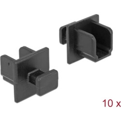 Delock Dust Cover for USB 3.0 Type-B female with grip 10 pieces black