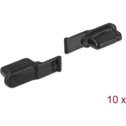Delock Dust Cover for Lightning™ female 10 pieces black