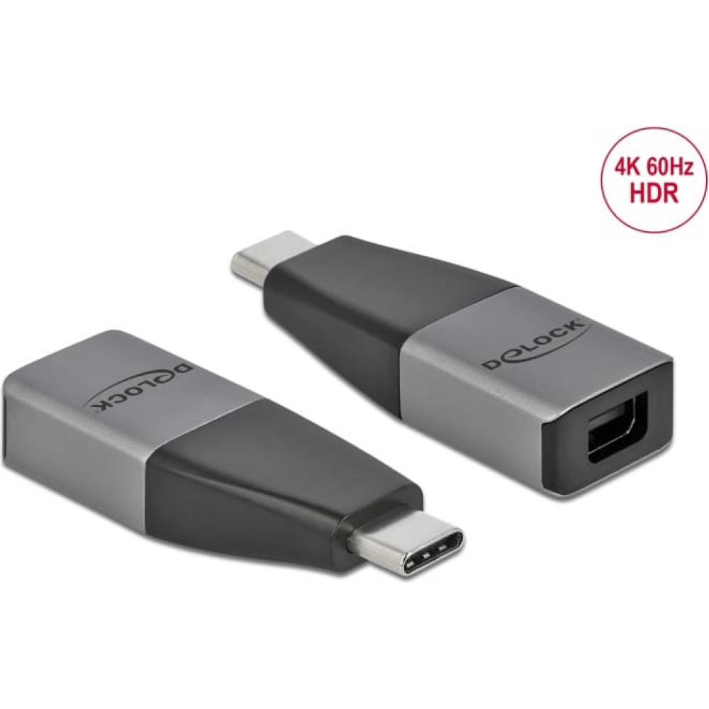 Delock USB Type-C™ Adapter to mini DisplayPort (DP Alt Mode) 4K 60 Hz – compact design
