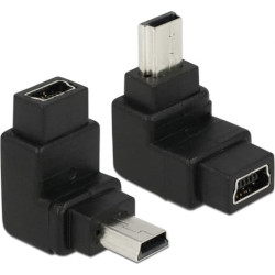Delock Adapter USB-B mini 5pin malefemale 90angled