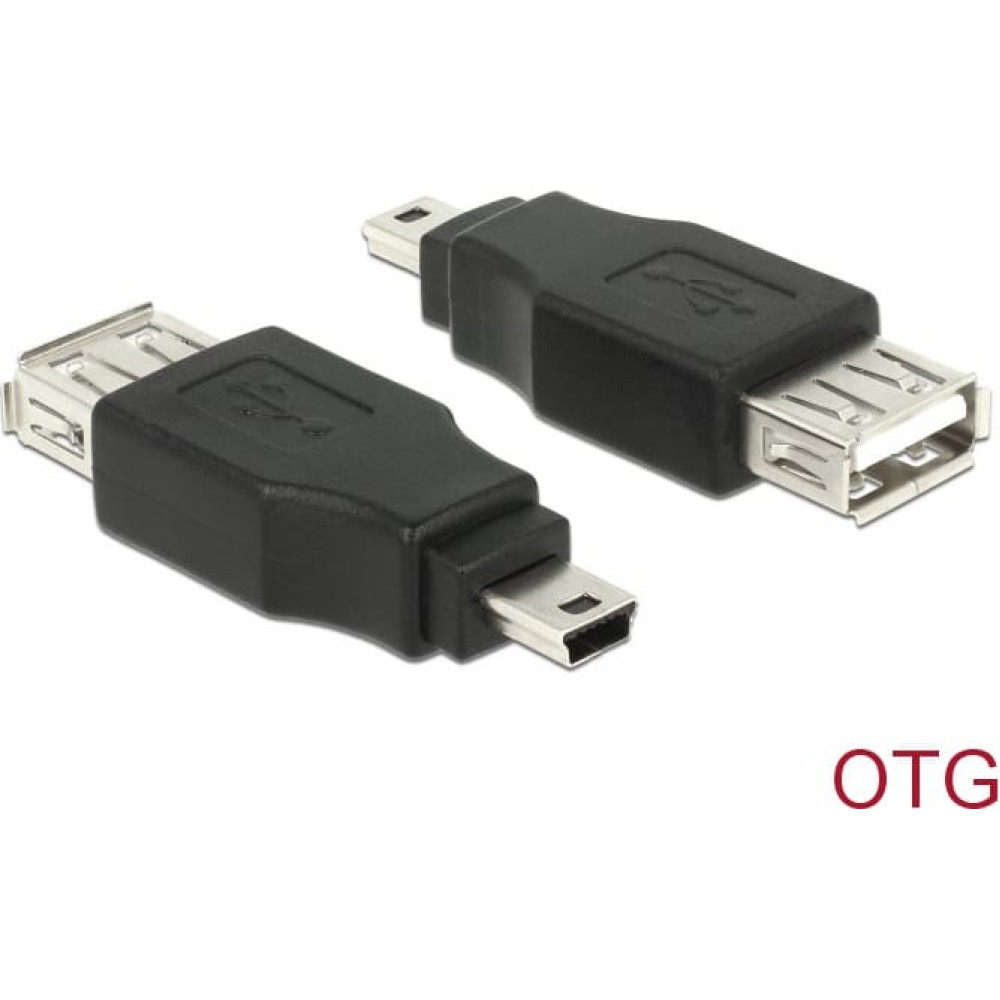 Delock Adapter USB mini male > USB 2.0-A female OTG