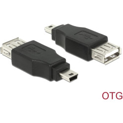 Delock Adapter USB mini male  USB 2.0-A female OTG