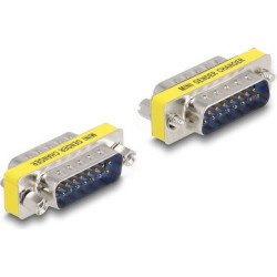 Delock Adapter Sub-D 15 pin male  male Gender Changer