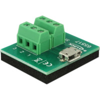 Delock Adapter Micro USB female > Terminal Block 6 pin