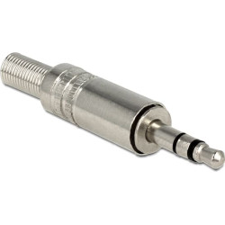 Delock Stereo plug 3.5 mm stereo with bend protection