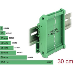 Delock Board Holder (72 mm) for DIN Rail 30 cm long