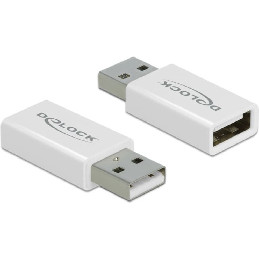 Delock USB 2.0 Adapter Type-A male to Type-A female Data Blocker