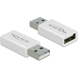 Delock USB 2.0 Adapter Type-A male to Type-A female Data Blocker