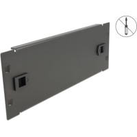 Delock 10″ Network Cabinet Blind Cover tool free 2U black