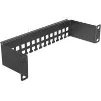 Delock 10″ Cable support rail bracket shape 1U black
