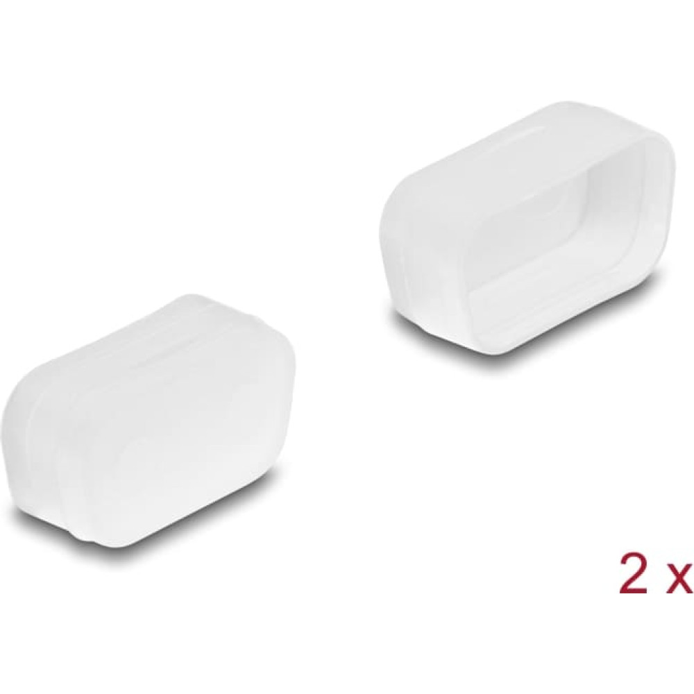 Delock Dust cover for D-Sub 9 / D-Sub 15 VGA male 2 pieces transparent
