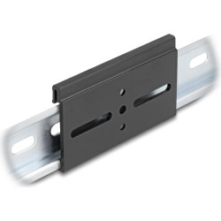 Delock Aluminium Mounting Clip for DIN Rail 80.0 x 47.8 mm black