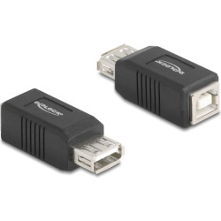 Delock USB 2.0 Adapter USB Type-A female to USB Type-B female