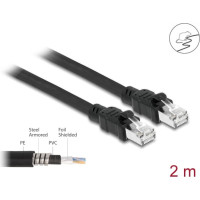 Delock Network cable RJ45 Cat.6A F/UTP with inner metal sheath 2 m