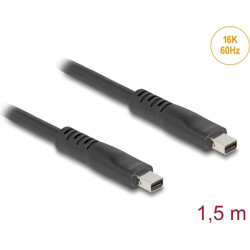 Delock Mini DisplayPort cable 16K 60 Hz 80 Gbps 1.5 m