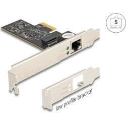 Delock PCI Express x1 Network Card 5 Gigabit LAN 1 x RJ45 RTL8126