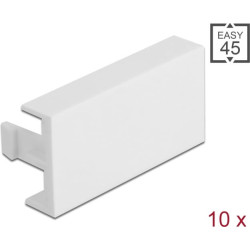 Delock Easy 45 Module Cover Plate 45 x 22.5 mm 10 pieces white