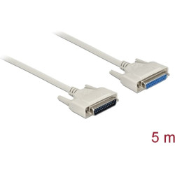 Delock Serial Cable D-Sub 25 male to female 5 m