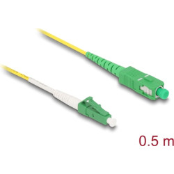 Delock Cable Optical Fibre LC-APC to SC-APC Simplex Singlemode OS2 0.5 m