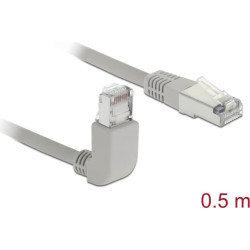 Delock Cable RJ45 Cat.5e SFTP angled  straight 0.5 m
