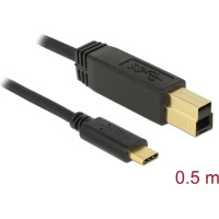 Delock USB 3.1 Gen 2 (10 Gbps) cable Type-C to Type-B 0.5 m