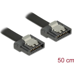 Delock SATA 6 Gb/s Cable 50 cm black FLEXI
