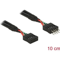 Delock USB 2.0 Pin header Extension Cable 10 pin male / female 10 cm