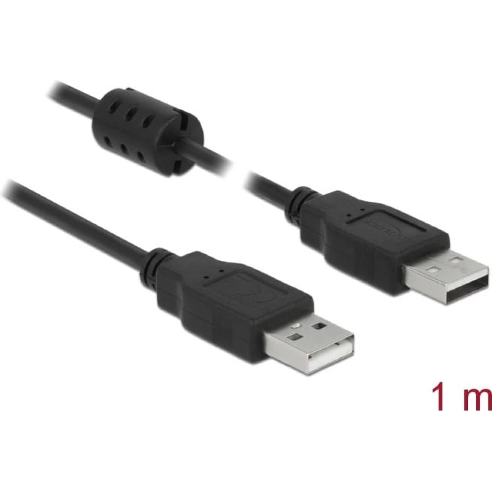 Delock Cable USB 2.0 Type-A male > USB 2.0 Type-A male 1.0 m black