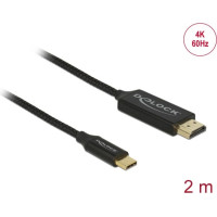 Delock USB cable Type-C to HDMI (DP Alt Mode) 4K 60 Hz 2 m coaxial