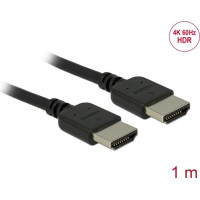 Delock Premium HDMI Cable 4K 60 Hz 1 m
