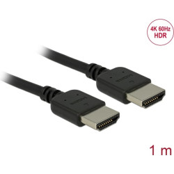Delock Premium HDMI Cable 4K 60 Hz 1 m