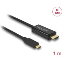 Delock Cable USB Type-C™ male > HDMI male (DP Alt Mode) 4K 60 Hz 1 m black