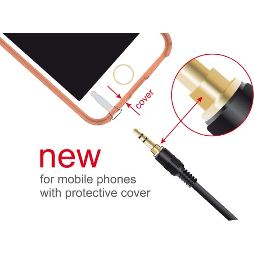 Delock Stereo Jack Cable 3.5 mm 3 pin male > male 1 m black