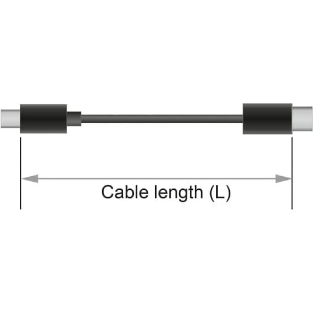 Delock Stereo Jack Cable 3.5 mm 3 pin male > male 1 m black