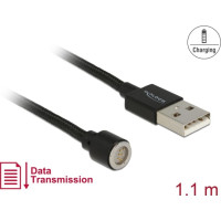 Delock Magnetic USB Data and Charging Cable black 1.1 m