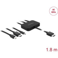 Delock USB-C™, HDMI or mini DisplayPort to 4K HDMI Adapter Cable 1.8 m
