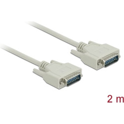 Delock Serial Cable D-Sub15 male to male 2 m