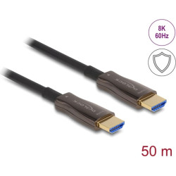 Delock Active Optical HDMI Cable with metal armouring 8K 60 Hz 50 m