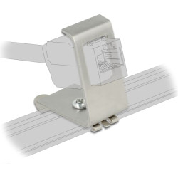 Delock Keystone Metal Mounting 1 Port for DIN rail