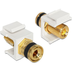 Delock Keystone module binding post  thread nut black