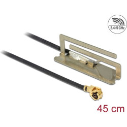 Delock WLAN 802.11 ac/a/h/b/g/n Antenna I-PEX Inc., MHF® I plug 1.6 dBi 45 cm PIFA internal