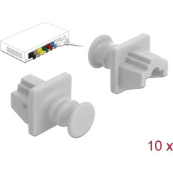 Delock Dust Cover for RJ45 jack 10 pieces white