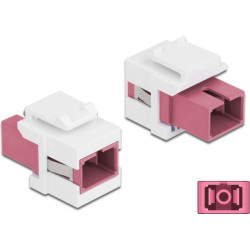 Delock Keystone Module SC Simplex female to SC Simplex female violet / white