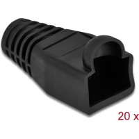 Delock Strain relief for RJ45 plug black 20 pieces