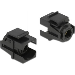 Delock Keystone Module TOSLINK female > TOSLINK female black