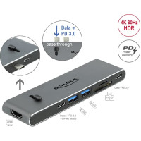 Delock Docking Station Dual USB Type-C™ with HDMI / USB 3.2 / SD / PD 3.0