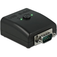 Delock RS-232 Switch and Splitter 1 x Serial DB9 to 2 x USB 2.0 Type-B bidirectional