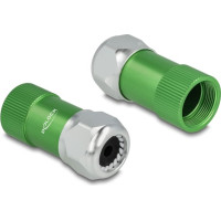Delock Cable Gland 6.4 mm with strain relief and bending protection, dust and waterproof housing (IP67) made of aluminium