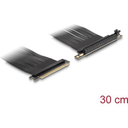 Delock Riser Card PCI Express x16 male to x16 slot 90° angled with cable 30 cm