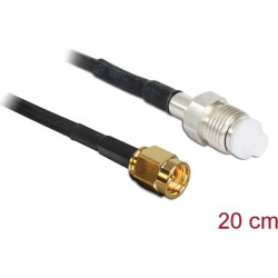 Delock Antenna Cable SMA Plug > FME Jack RG-174 200 mm
